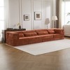 Whisen Modern Compression Loveseat, Convertible Floor Sofa Bed,DIY Boneless Modular Sectional Couch, No Assembly Required - 3 of 4