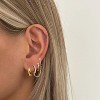 Small Gold Hoop Earrings Set for Women, 14K Gold Plated Lightweight Earrings Sets for Multiple Piercing - 3 of 4