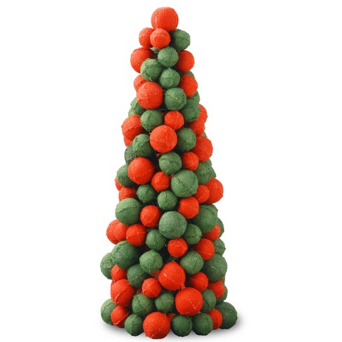 Christmas Decorations Party Paper Lanterns Set,Red and Green Pom