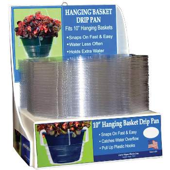 Curtis Wagner Plastics Plastic Hanging Basket Drip Pan Clear Model No. HB-1150S (Pack of 50)