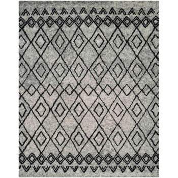 Casablanca Csb150 Hand Knotted Rectangle Moroccan Area Rug - Grey