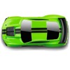 2020 Ford Mustang Shelby GT500 Bright Green with Black Stripes 1/64 Diecast Model Car by Muscle Machines - 3 of 4