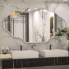 Beautyolove 26 in. W x 46 in. H Scalloped Silver Aluminum Alloy Framed Wall Mirror Irregular Decorative Wall Mirror - 2 of 4