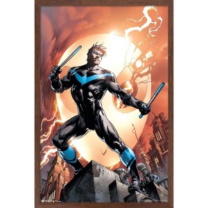 Trends International DC Comics - Nightwing - Fire Framed Wall Poster Prints - 1 of 4
