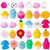 30pcs Prefilled Easter Eggs w/ Mochi Squishy Toys - Colorful Plastic Easter Basket Stuffers & Hunt Prizes for Party Favors, Classroom - 2 of 4