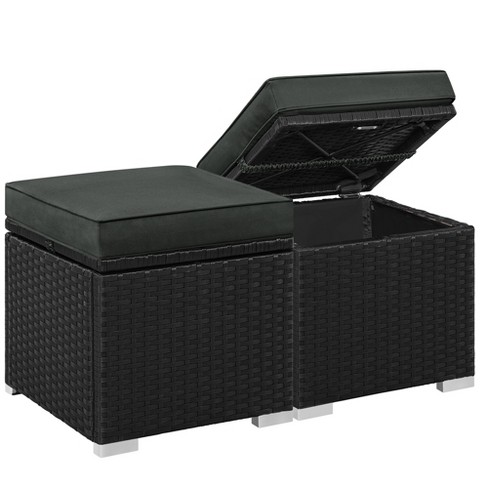 Rattan ottoman target 2025