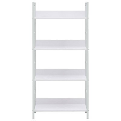White Steel Minimalist 4-Tier Display Stand