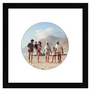 Americanflat Picture Frame with Oval Mat Insert and Shatter-Resistant Glass - Signature Collection - Photo Frame for Wall Display - 1 of 4