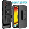 Nakedcellphone Combo for Samsung Galaxy XCover 7 Pro - Rugged Phone Case with Stand and Belt Clip Holster Holder - 3 of 4