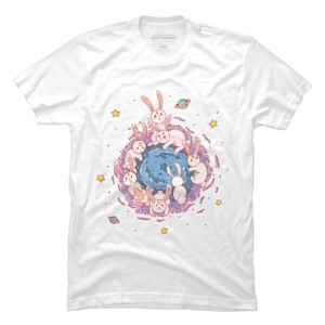 Men's Design By Humans Rabbit Hole By Chofy87 T-Shirt - 1 of 4