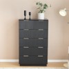 KTMBDW Fluted 6 Drawer Dresser for Bedroom, Modern Drawer Dressers with Metal Handles of Drawers, Wood Drawer Organizer for Bedroom, Living Room - 2 of 4