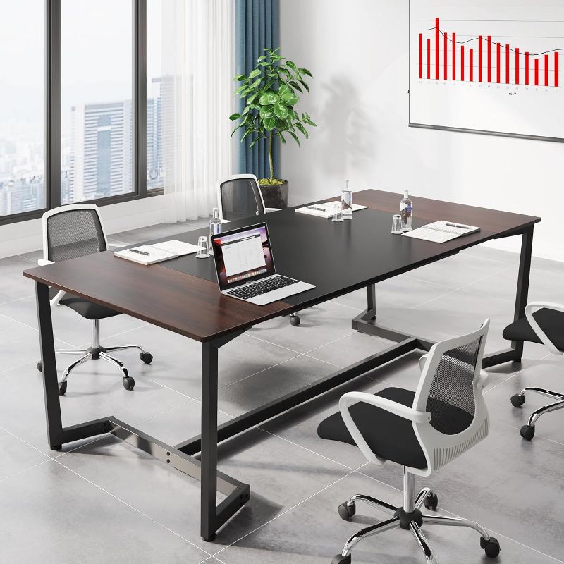 Tribesigns Modern Conference Table, 70.86" Rectangular Office Desk, 2 of 8