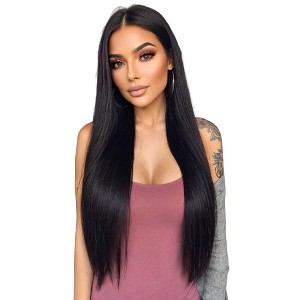 Jessie's Wig 30 Inch Silky Straight 13*3.5 Synthetic Lace Wigs Jet Black 1 Pc/Pack - 1 of 4