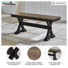 Signature Design by Ashley Wildenauer 50" Dining Bench, Brown & Black - 3 of 4