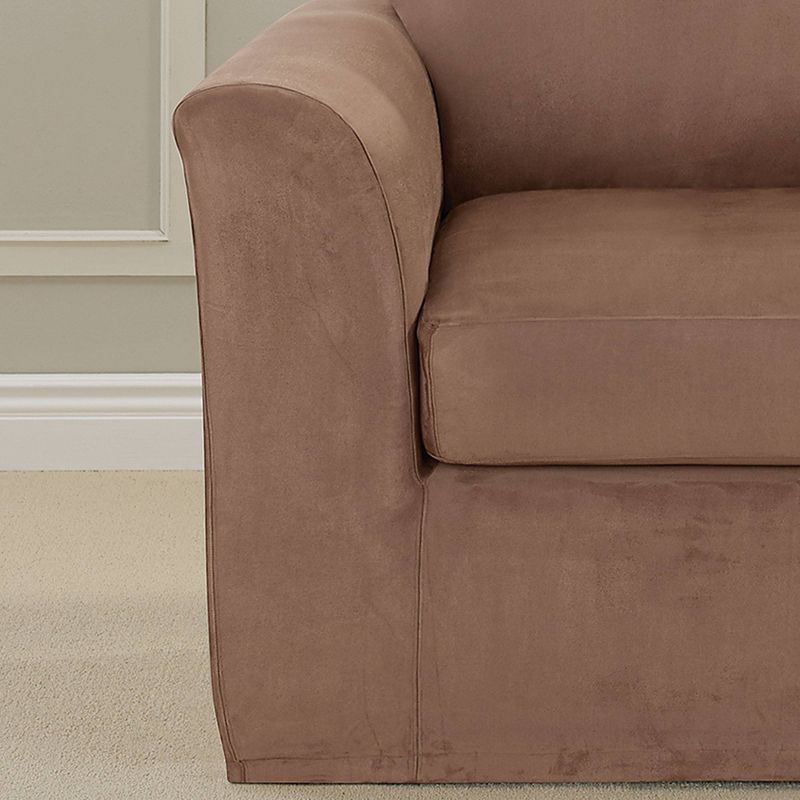Ultimate Stretch Chair Suede Slipcover - Sure Fit, 4 of 5