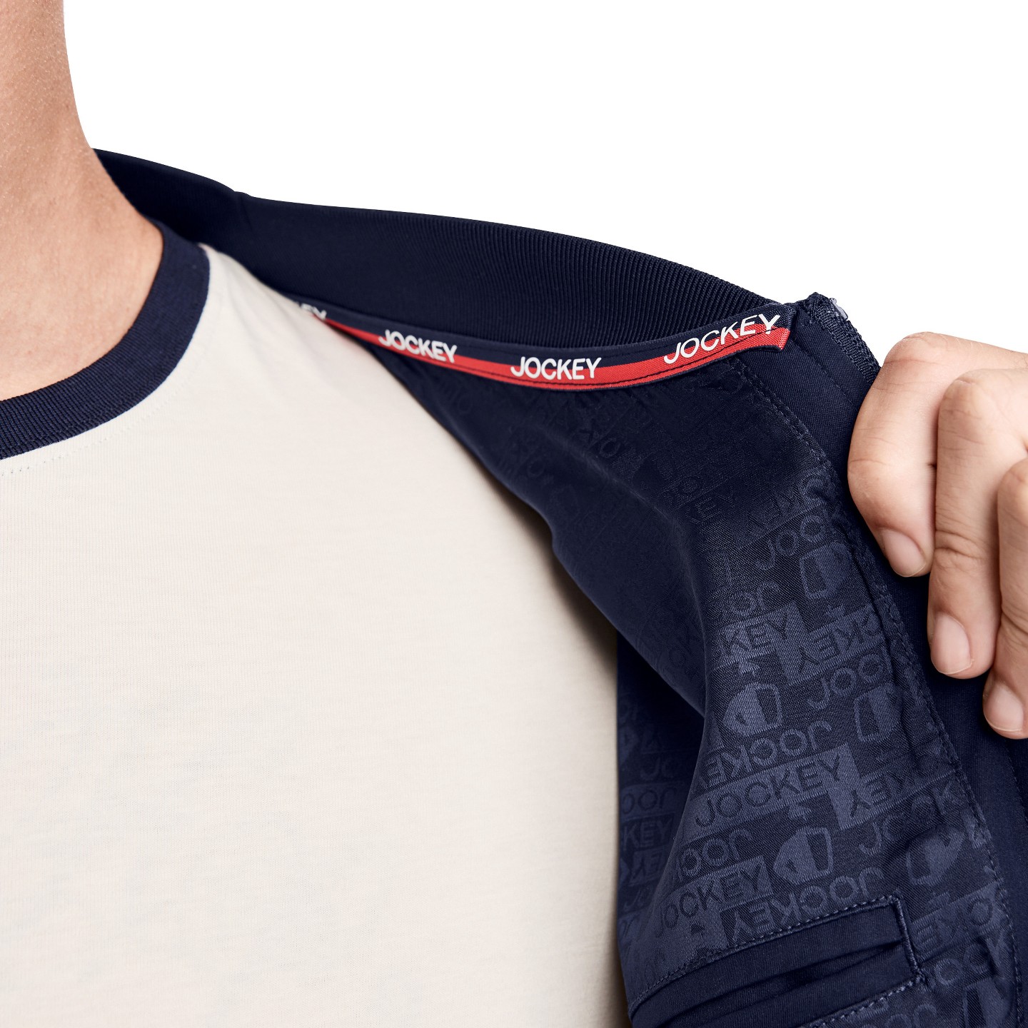 Мужская куртка Jockey 1876 Collection Bomber Jacket S 1876 Navy Blue, цвет: Тёмно-синий — фото 5
