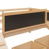 NicBex Twin Size Loft Bed with Slide & Climbing Wall,Fun Twin Loft Bed with Chalkboard Panels & Storage Bins,Low Loft Bed for Kids - 4 of 4