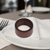 Unique Bargains Napkin Rings Simple Wood Dark Brown 1 Pc - 3 of 3