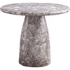Meridian Furniture,Cosenza 36" Marble Finish Concrete Dining Table - 4 of 4