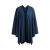 TIME HOLLOW Blue Cross-Front Knitted Shawl Wrap - 3 of 3