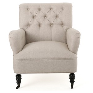 Randl Tufted Chair - Beige - Christopher Knight Home