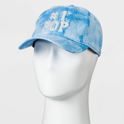 Men's Tie-Dye Pop Number One Dad Baseball Hat - Goodfellow & Co™ Blue