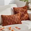 REGALWOVEN Maple Leaves Embroidery Soft Plush Throw Pillow Covers  1 Pc - 2 of 4