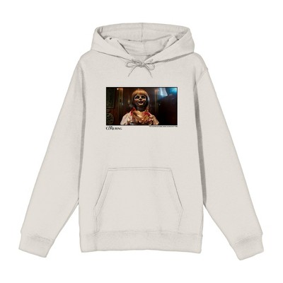 The Conjuring Annabelle Screenshot Adult Sand Long Sleeve Hoodie-3XL