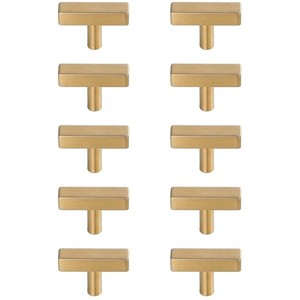 Elegant Lighting Dior Brass T Bar Pull Multipack (set of 10) - 1 of 4