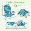 Costway Folding Beach Chair Adult Lightweight Aluminum Camping Chair with Storage Bag - 3 of 4