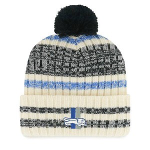 NFL Detroit Lions Creampuff Knit Beanie: Sports Team Logo, Adult One Size - 1 of 2