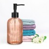Unique Bargains Large Capacity Glass Soap Dispenser With Durable Black Pump 2 Pcs - 4 of 4