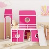NicBex Twin Size Solid Wood House Loft Bed with Slide & Colorful Tent & Tower Design,Modern Bed Frame for Kids Room,Bedroom - 2 of 4