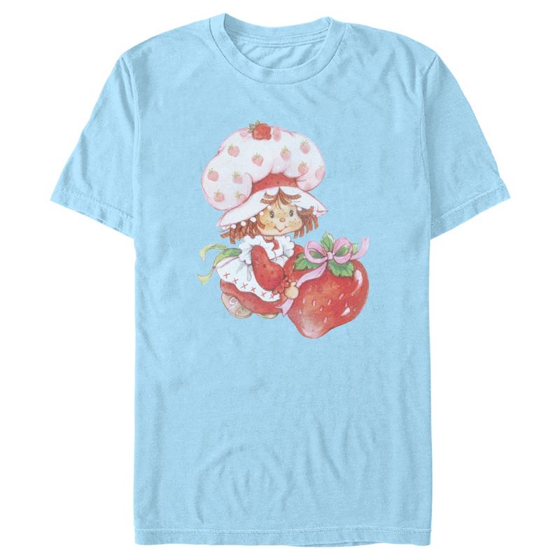 Men's Strawberry Shortcake Watercolor Cute Berry T-Shirt, 1 of 5