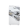 Modern Compact MDF Coffee Table, Cube Fashion Texture Design, Suitable For Various Situations And Scenes, White Style 7 - 2 of 4