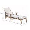 COWLOWN Outdoor Aluminum Chaise Lounge Chair with Padded Cushion & Armrests, Weather-Resistant Patio Recliner for Poolside, Deck, Garden Relaxation - 3 of 4