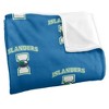 Texas A&M University Corpus Christi Logo Pattern Silky 50x60 Blanket, 1 Sided - 3 of 4
