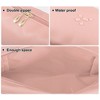 Unique Bargains Women Travel Cosmetic Bag Waterproof PU Leather Case Makeup Bag 1 Pc - image 3 of 4