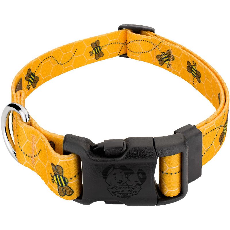 Country Brook Petz Deluxe Busy Bee Dog Collar - Made In The U.S.A., 1 of 10