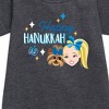 - JoJo Siwa - Happy Hanukkah Graphic Short Sleeve Fleece Dress - 2 of 2