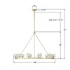 Crystorama Lighting Aragon 12 - Light Chandelier in  Soft Brass - 3 of 4