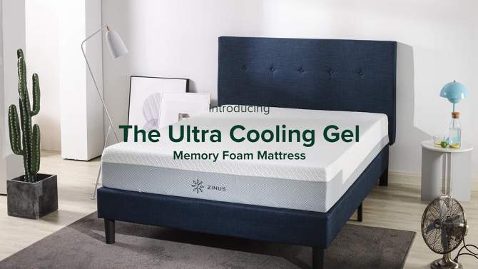 Zinus Ultra Cooling Gel 12" Memory Foam Mattress, 2 of 10, play video