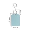 Unique Bargains PU Leather Keychain Fobs with Key Rings for DIY Crafts 4 Pcs - 2 of 4