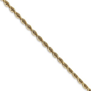 Black Bow Jewelry 2.75mm, 14k Yellow Gold, D/C Quadruple Rope Chain Necklace - 1 of 4