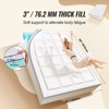 VEVOR Mattress Topper, Queen Size, 3 in Thickness, Memory Foam, Fiber Fill, Detachable & Washable Casing, Ergonomically Designed, White - 3 of 4