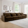 Oversized 157.5" Corduroy Cloud Modular 4-seater Sectional Sofa with Big Deep Seat, 4-Piece Free combination Sofa - 2 of 4