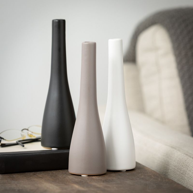 Sullivans Slim Ceramic Vase Set of 3, 8.5"H, 5 of 7