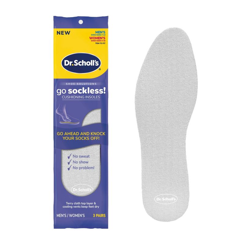 Dr. Scholl&#39;s Sockless Comfort Insoles - 3 Pair, 1 of 11