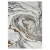 Luxe Weavers Marble Effect Abstract Indoor Area Rug - 2 of 4