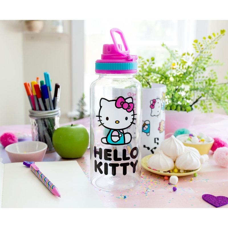 Silver Buffalo Sanrio Hello Kitty Icons 32-Ounce Water Bottle and Sticker Set, 4 of 7